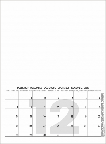 MINI WHITE BLANKOKALENDER DIY BASTEL SELBSTGESTALTEN